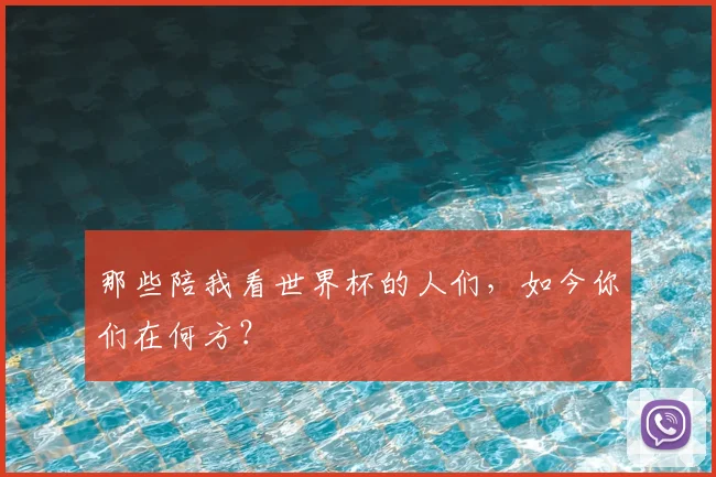 那些陪我看世界杯的人们，如今你们在何方？